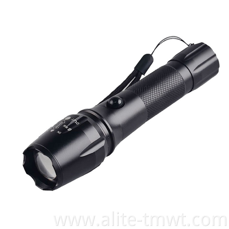 tactical lamp XML T6 led 2000lm usb rechargeable led flashlight with charger